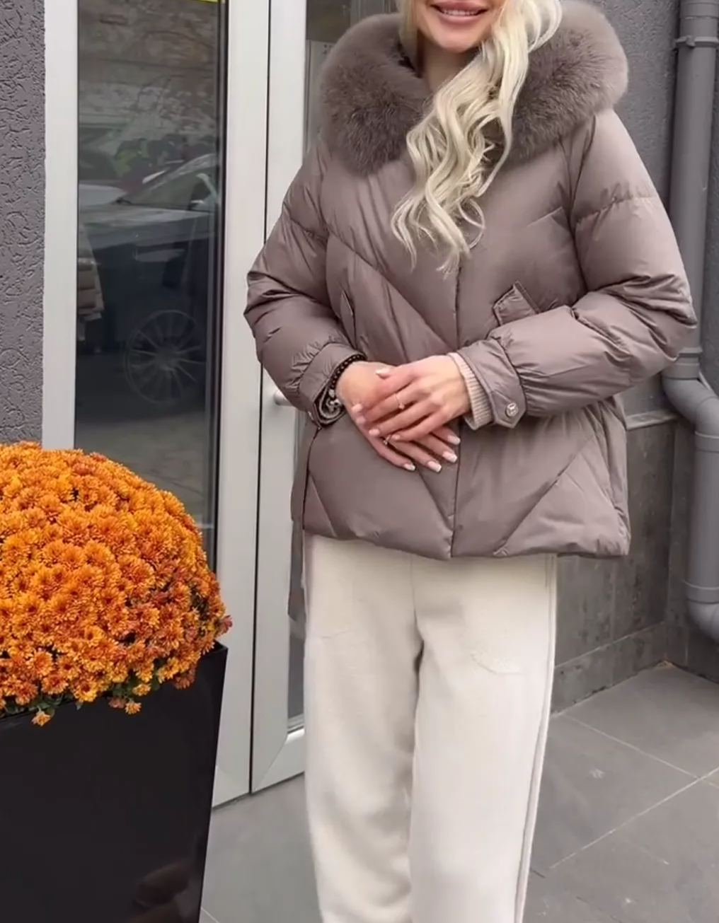 [Copy]Leopard Print Faux Fur Hooded Jacket