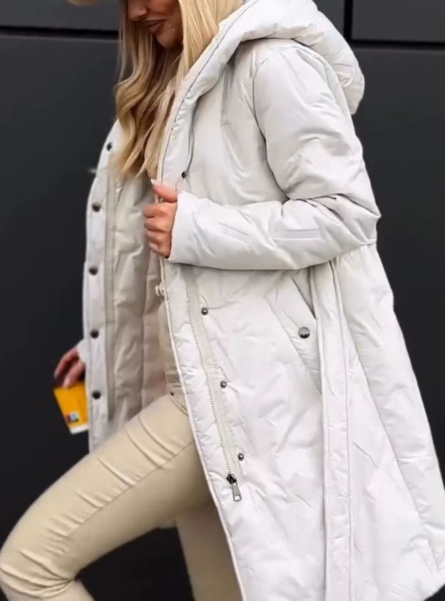 [Copy]Long Hooded Down Jacket