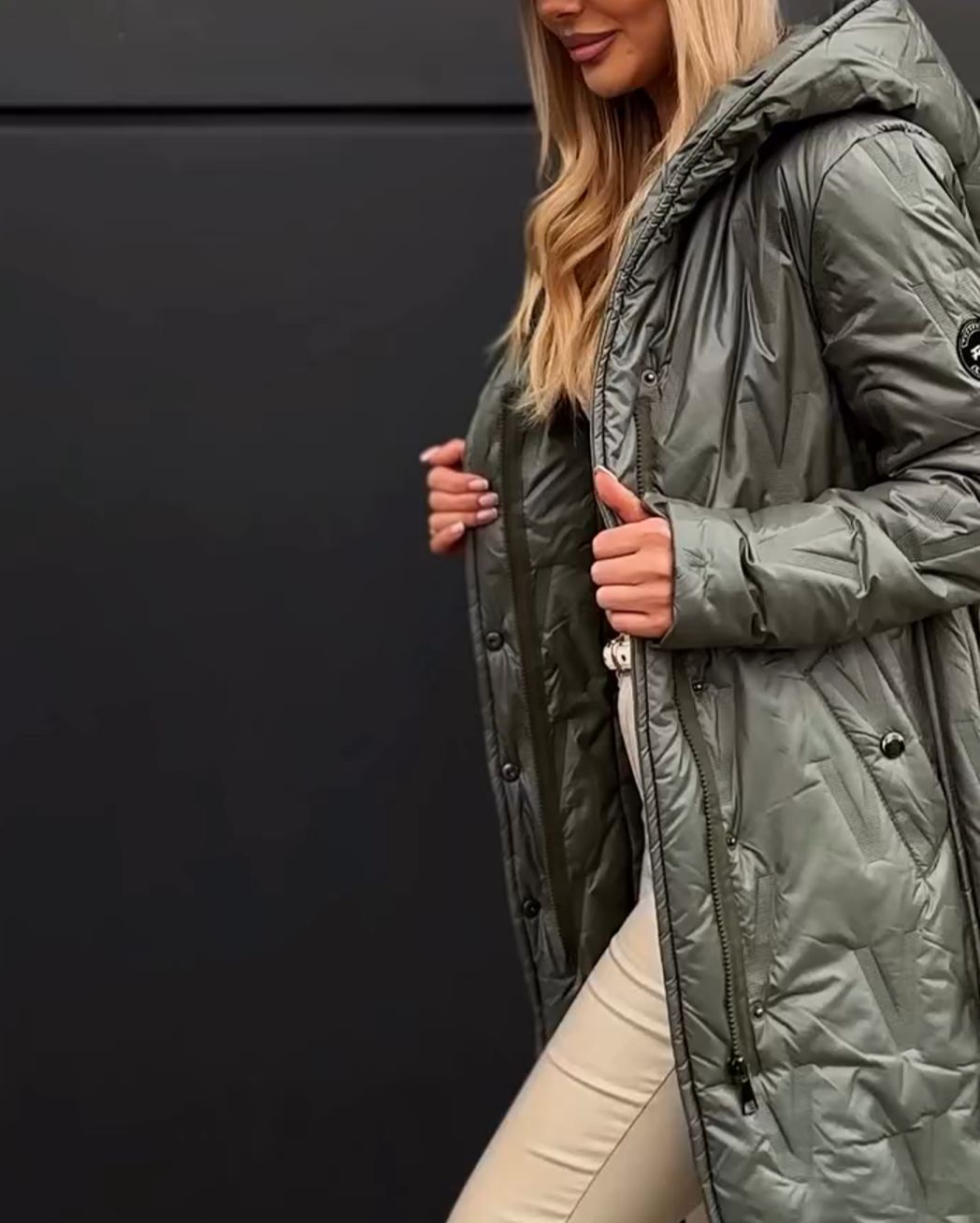 [Copy]Long Hooded Down Jacket
