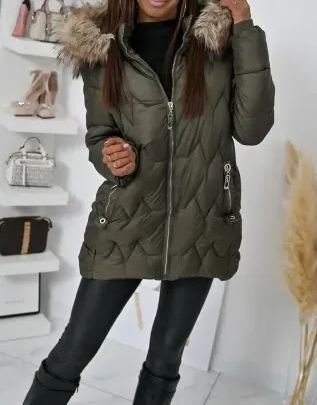 [Copy]Black Faux Fur Long Coat with Oversized Silhouette