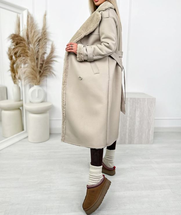 [Copy]Puffer Jacket with Oversized Faux Fur Hood