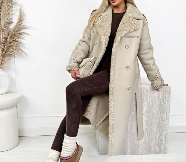 [Copy]Puffer Jacket with Oversized Faux Fur Hood