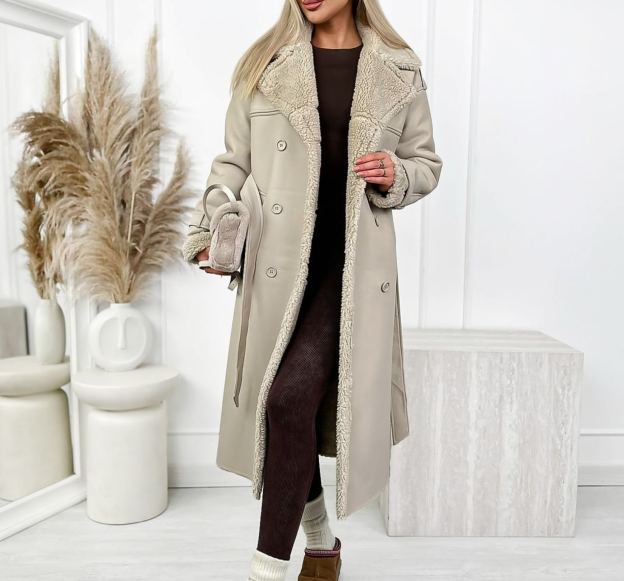 [Copy]Puffer Jacket with Oversized Faux Fur Hood