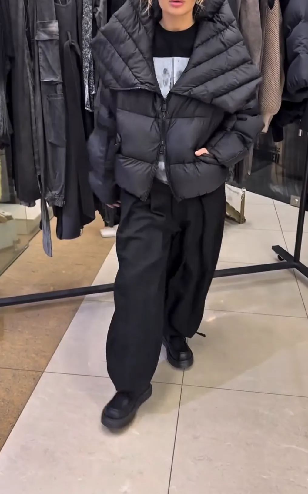 [Copy]Dark Brown Faux Fur Oversized Coat