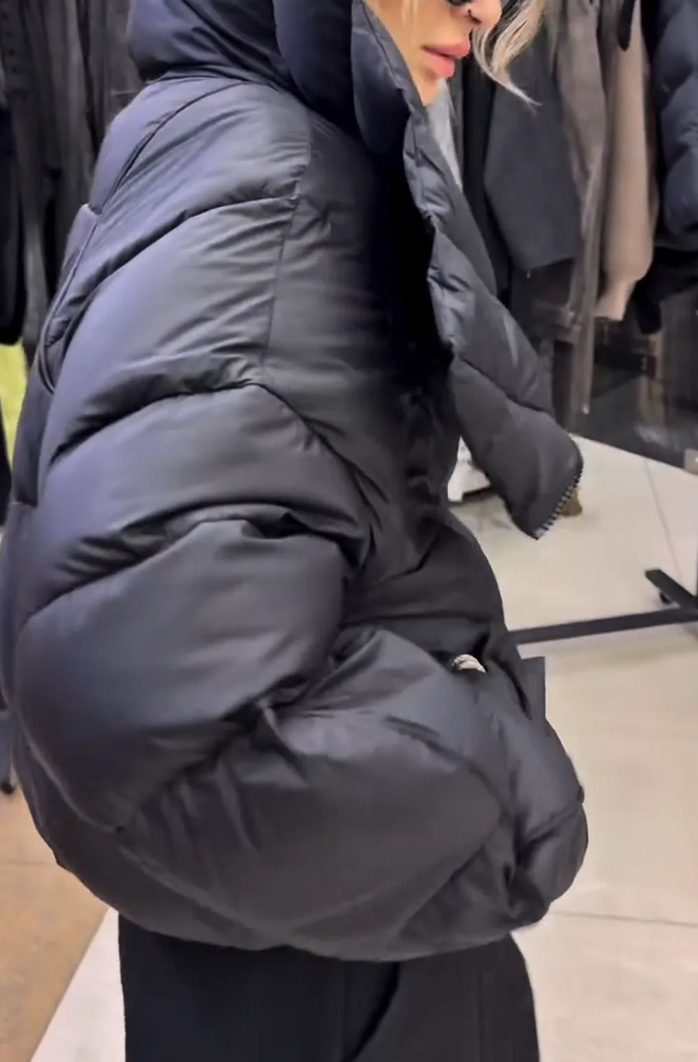 [Copy]Dark Brown Faux Fur Oversized Coat