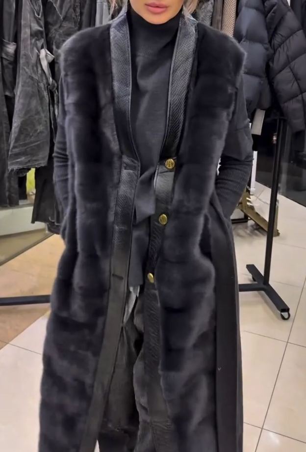 [Copy]Black Oversized Puffer Coat with Asymmetric Collar