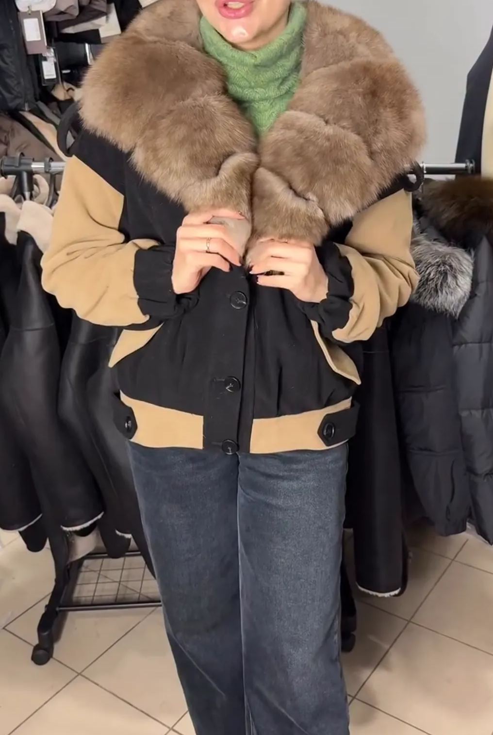 [Copy]Long Puffer Coat with Stand Collar