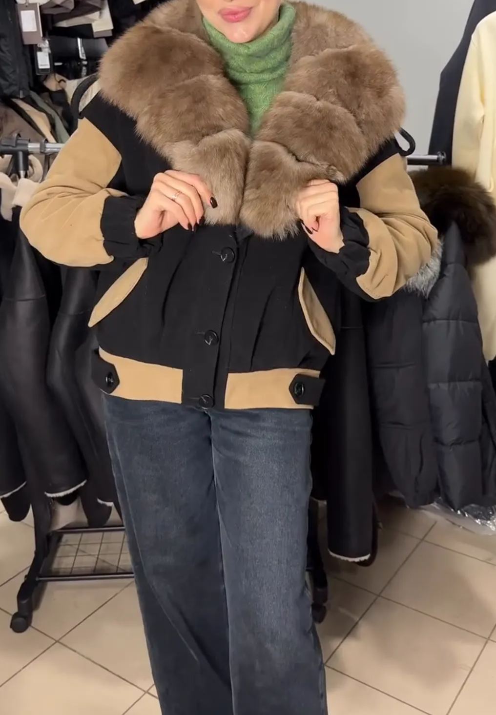 [Copy]Long Puffer Coat with Stand Collar