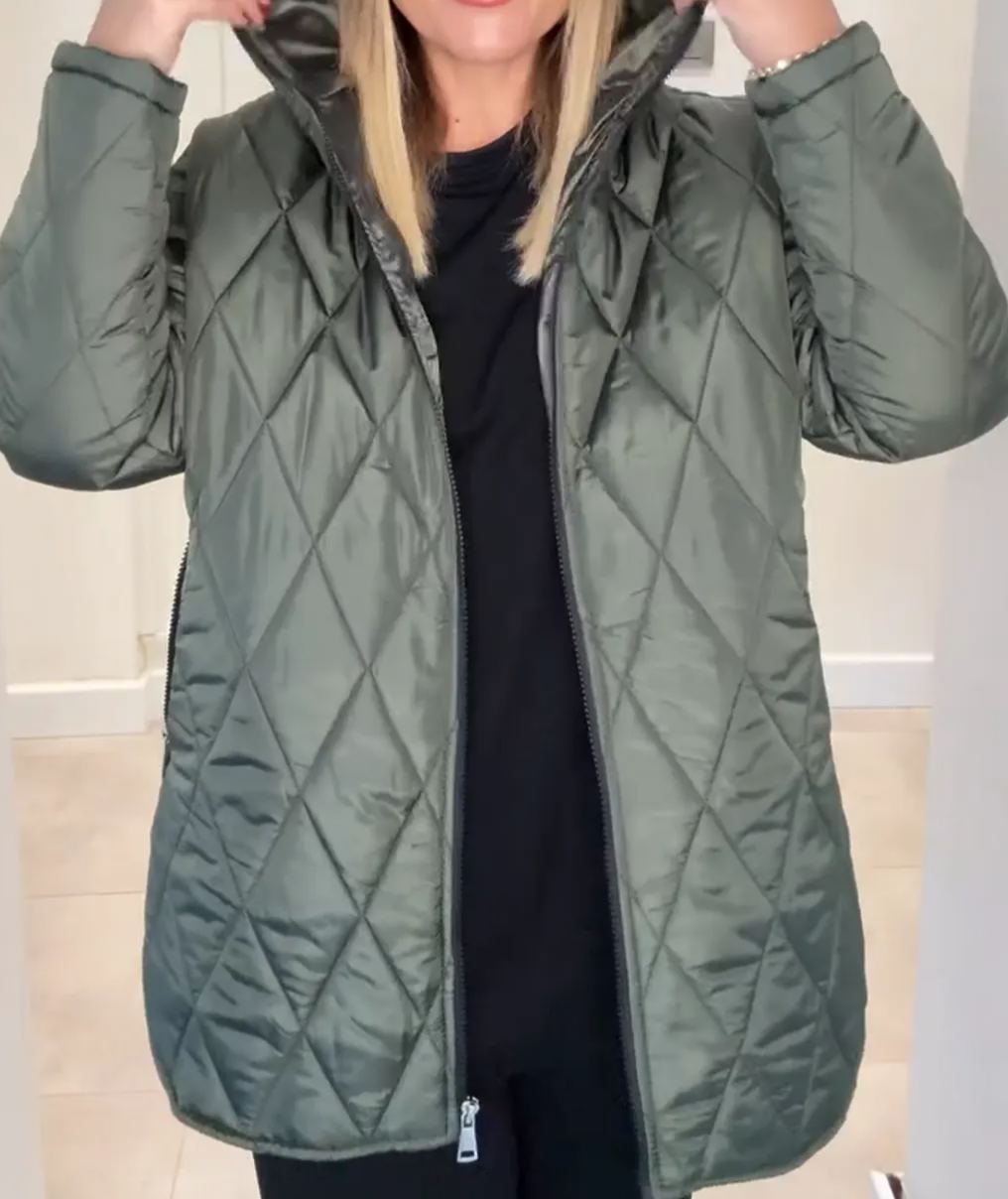 [Copy]Tan Hooded Puffer Coat