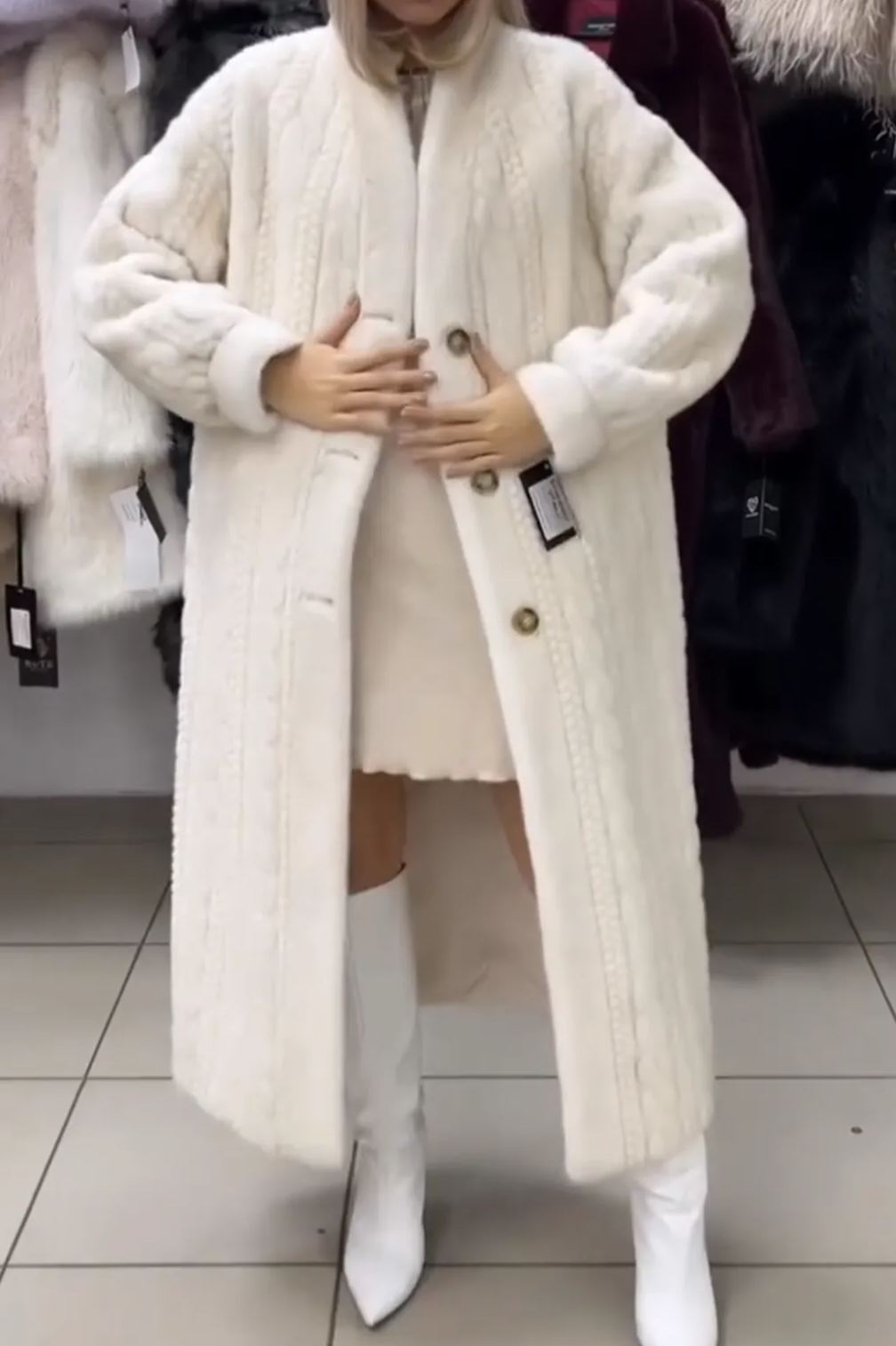 [Copy] Maxi Puffer Coat with Drawstring Waist