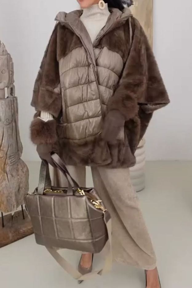 [Copy]Faux Fur Hooded Coat