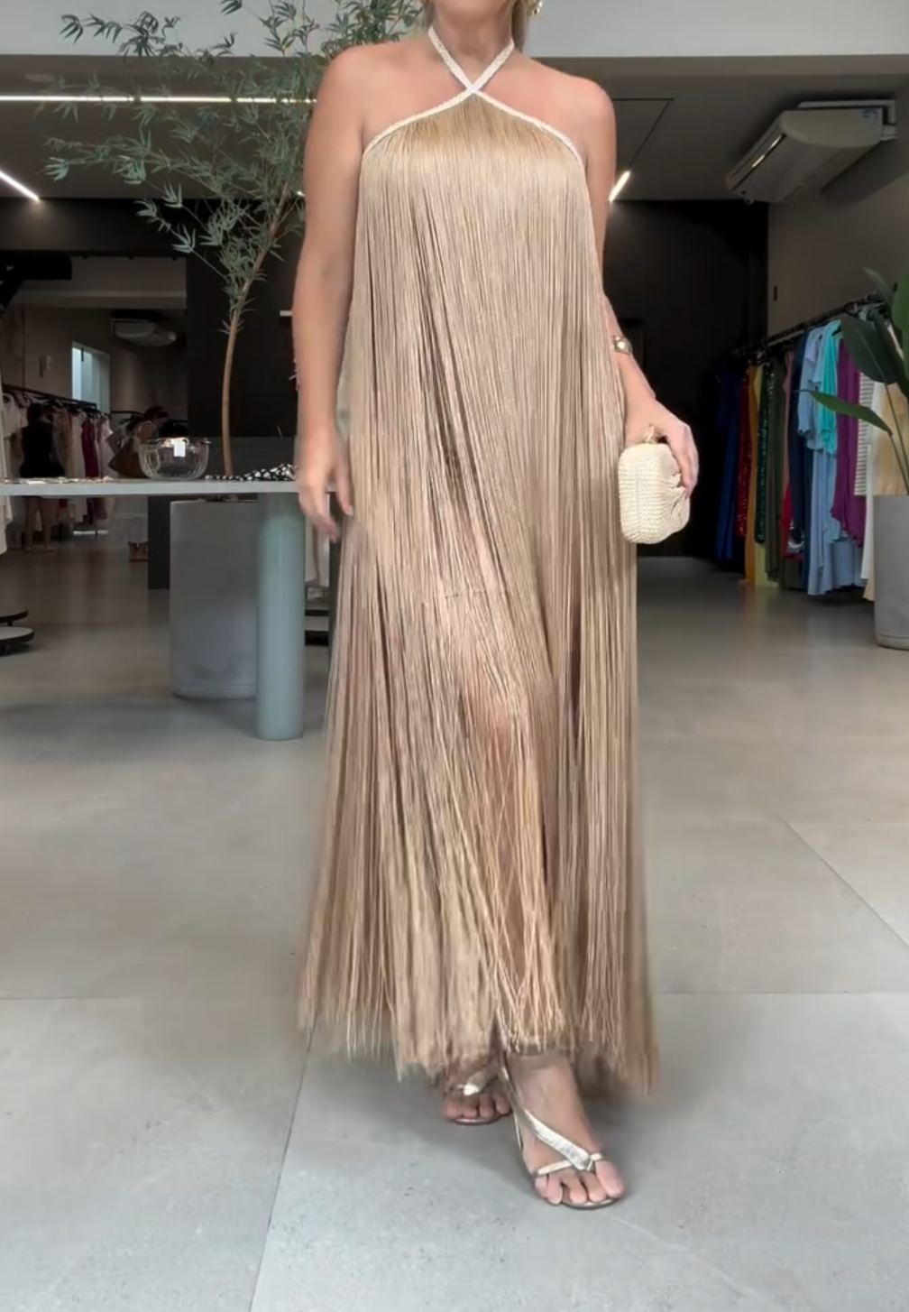 [Copy]Vibrant Purple Satin Maxi Dress with Sheer Long Sleeves & Ruched Waist