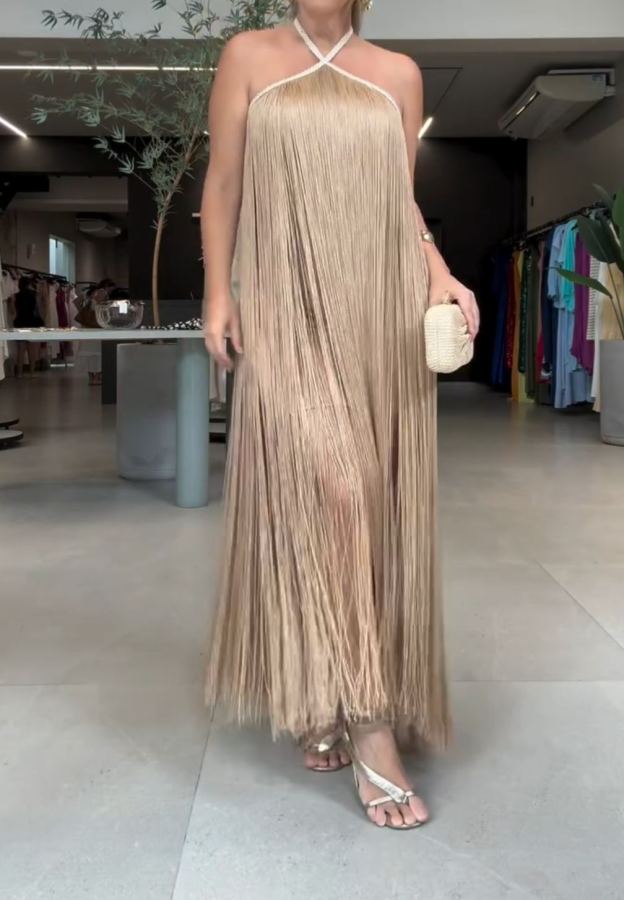 [Copy]Vibrant Purple Satin Maxi Dress with Sheer Long Sleeves & Ruched Waist