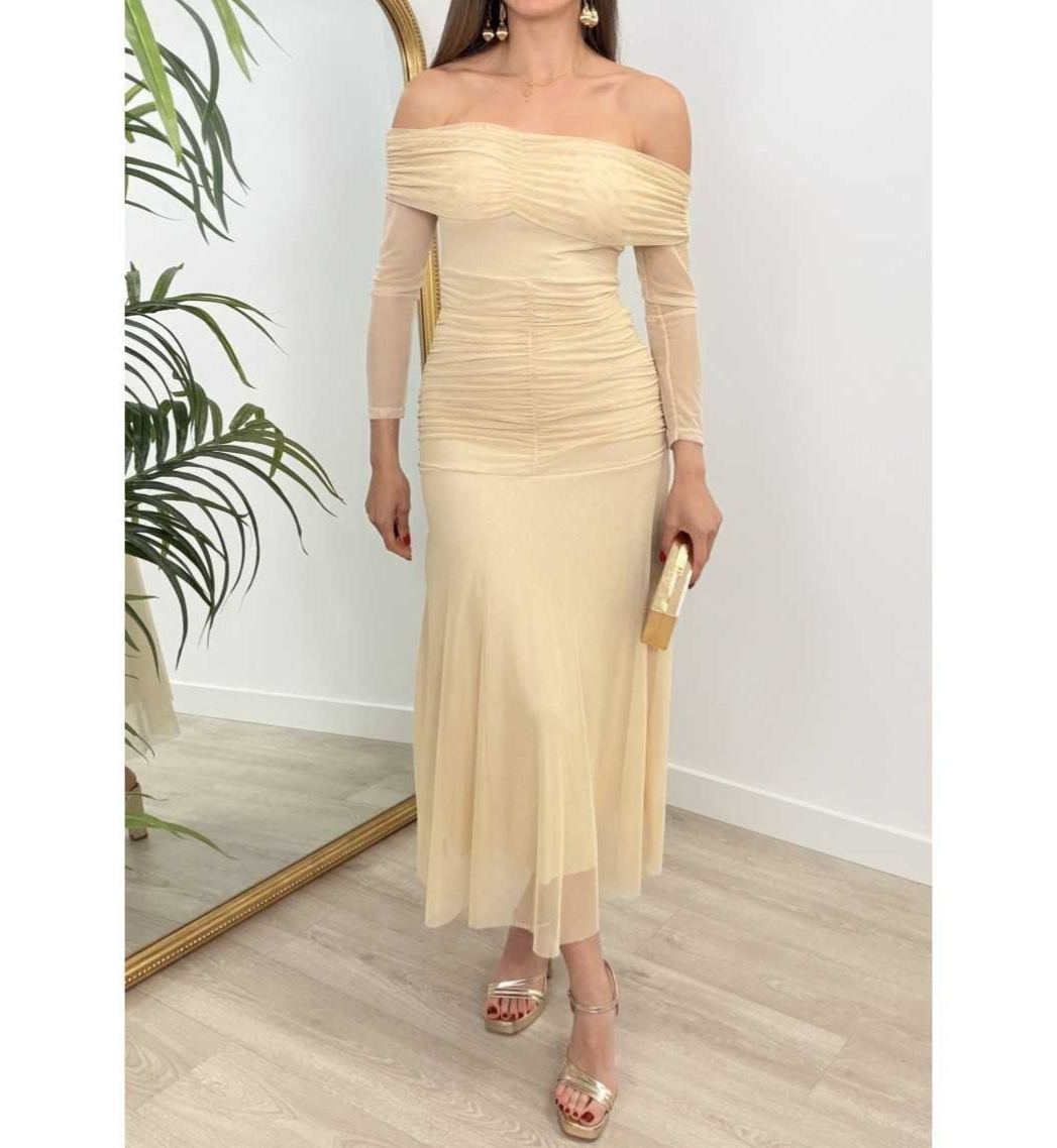 [Copy]Elegant Chocolate Brown One Shoulder Maxi Dress, Ruched Formal Evening Gown