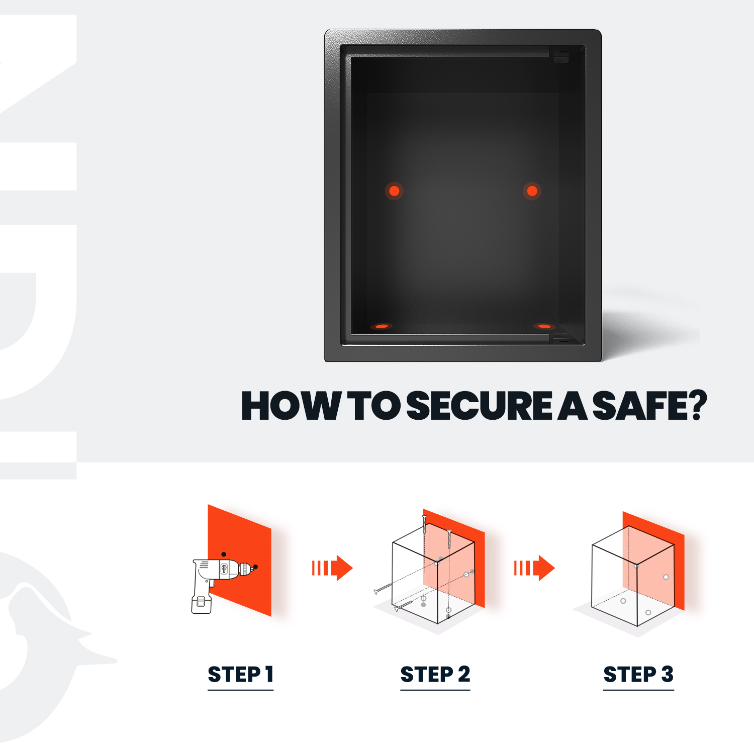 Wedlon Safe Box for home - 16KG Touch screen lock Box