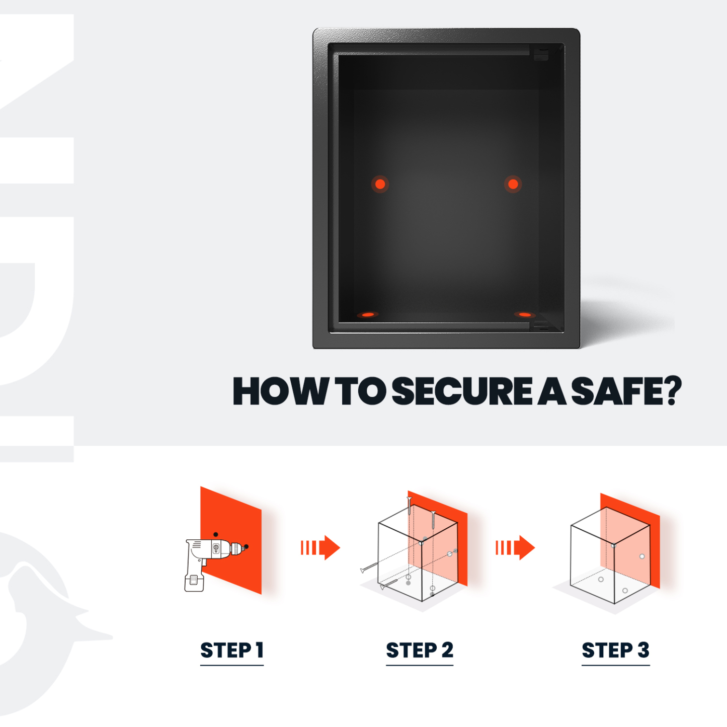 Wedlon Safe Box for home - 16KG Touch screen lock Box