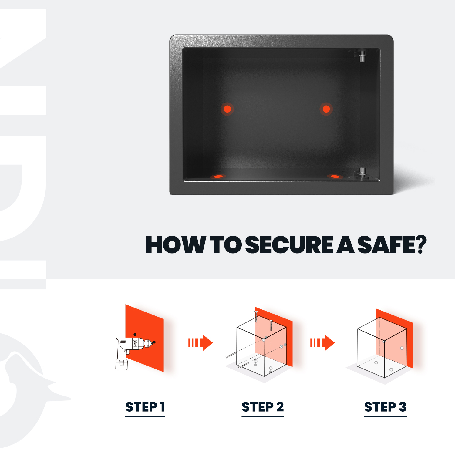 Biometric Safe box for home - (0.80 cu. ft.) Fingerprint Lock Box with Silent Mode, Backlit Keypad and LED Light, Small Caja Fuerte with Anti-Rust and Anti-Theft