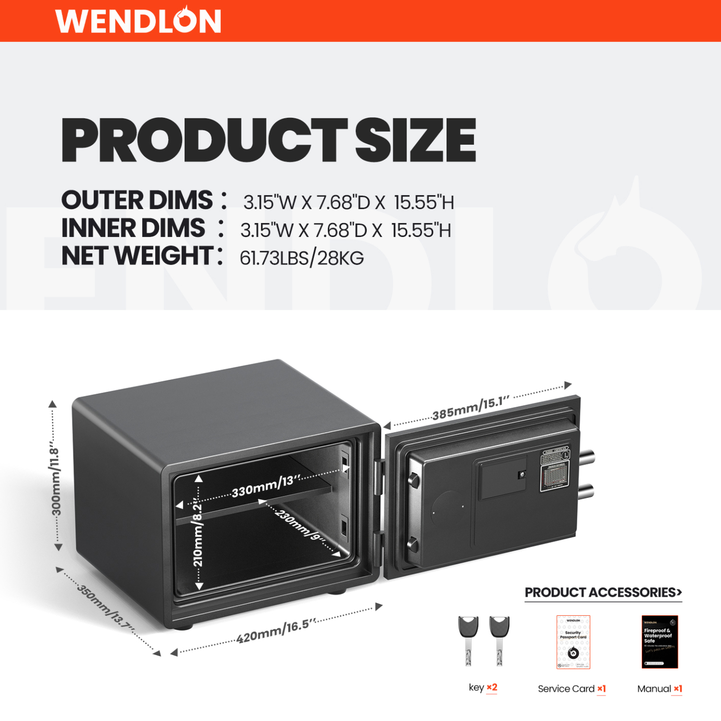 Fireproof safe