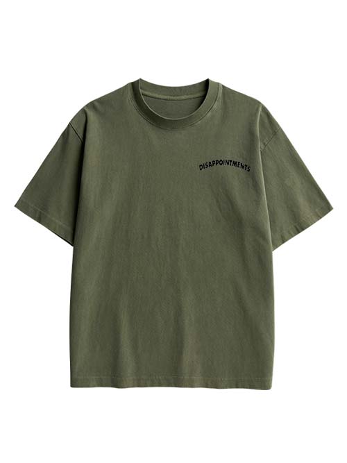 Disappointments All Of You Double Sided Print Washed TShirt