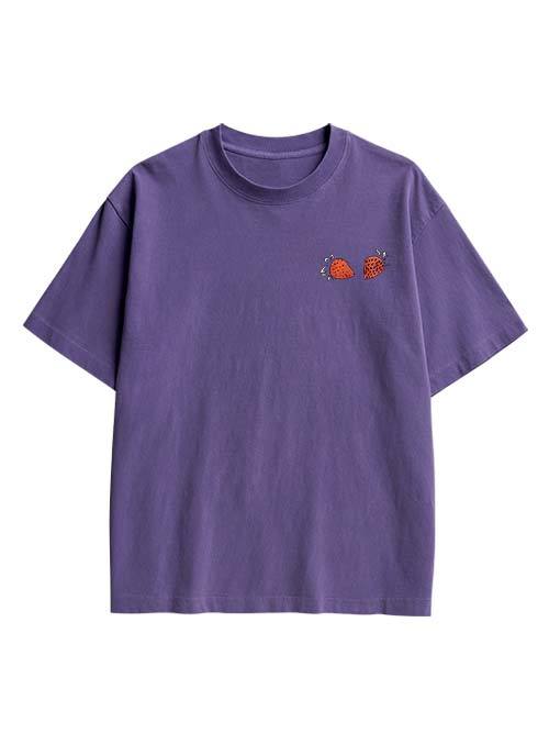 Strawberry Jams But My Glock Don't Double Sided Print Washed TShirt