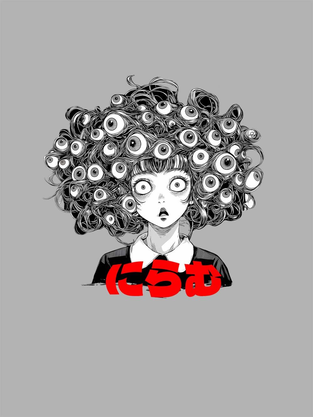 Staring Eyes Washed Tshirt