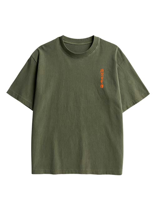 Ghost Song Double Sided Print Washed Tshirt