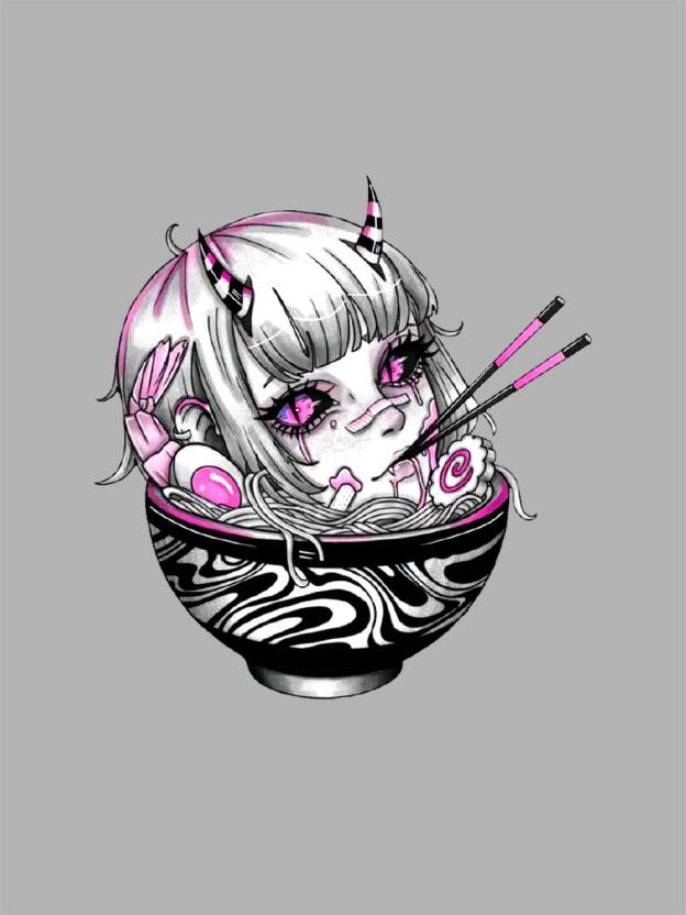 Demon in the Ramen Bowl Washed Tshirt