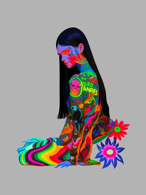 Vibrant Psyche Washed Tshirt