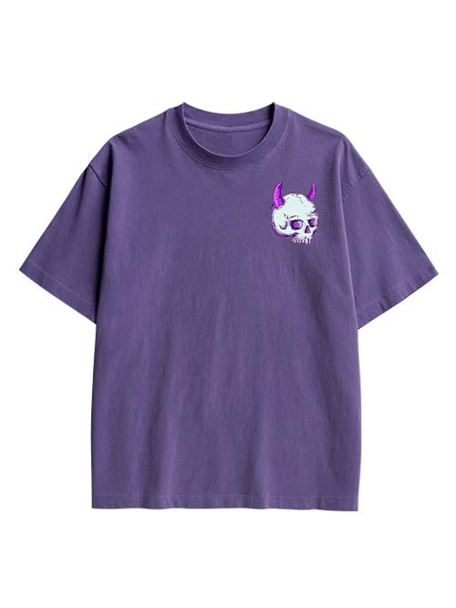 Dark Whimsy Double Sided Print Washed TShirt