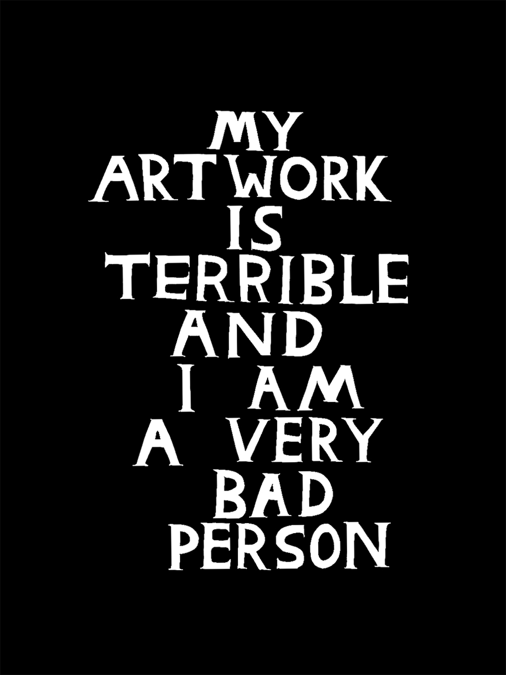 My Artwork Is Terrible Washed Tshirt