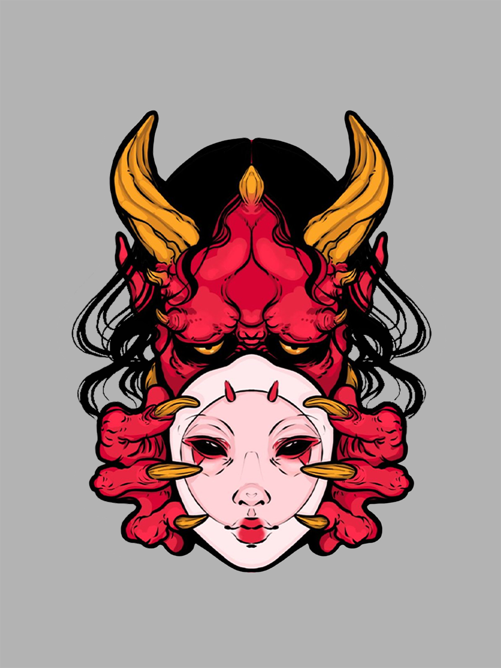 Duality of Demons Washed Tshirt