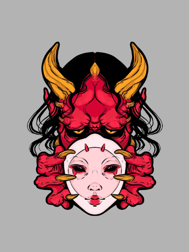 Duality of Demons Washed Tshirt