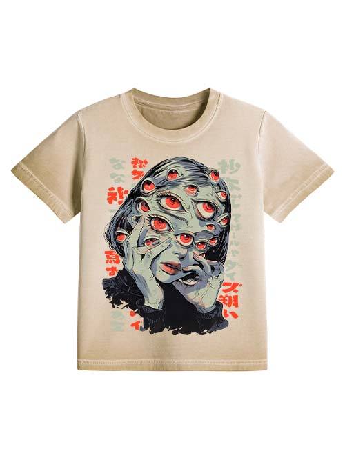 Thousand Eyes Gaze Washed Slim Tshirt