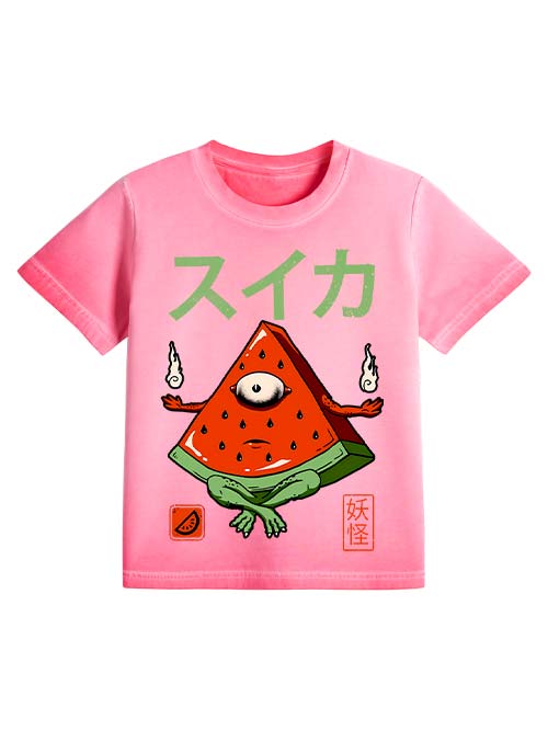 Watermelon Yokai Washed Slim Tshirt