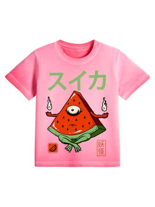 Watermelon Yokai Washed Slim Tshirt