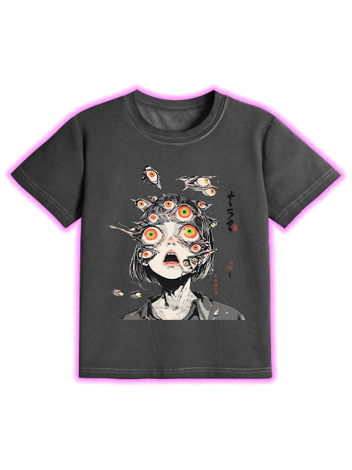 Multitude Of Gazes Washed Slim Tshirt