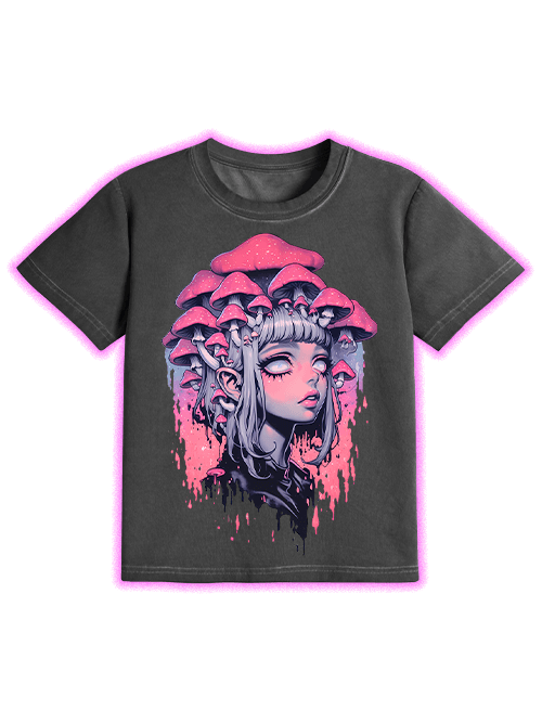 Fungal Reverie Washed Slim Tshirt