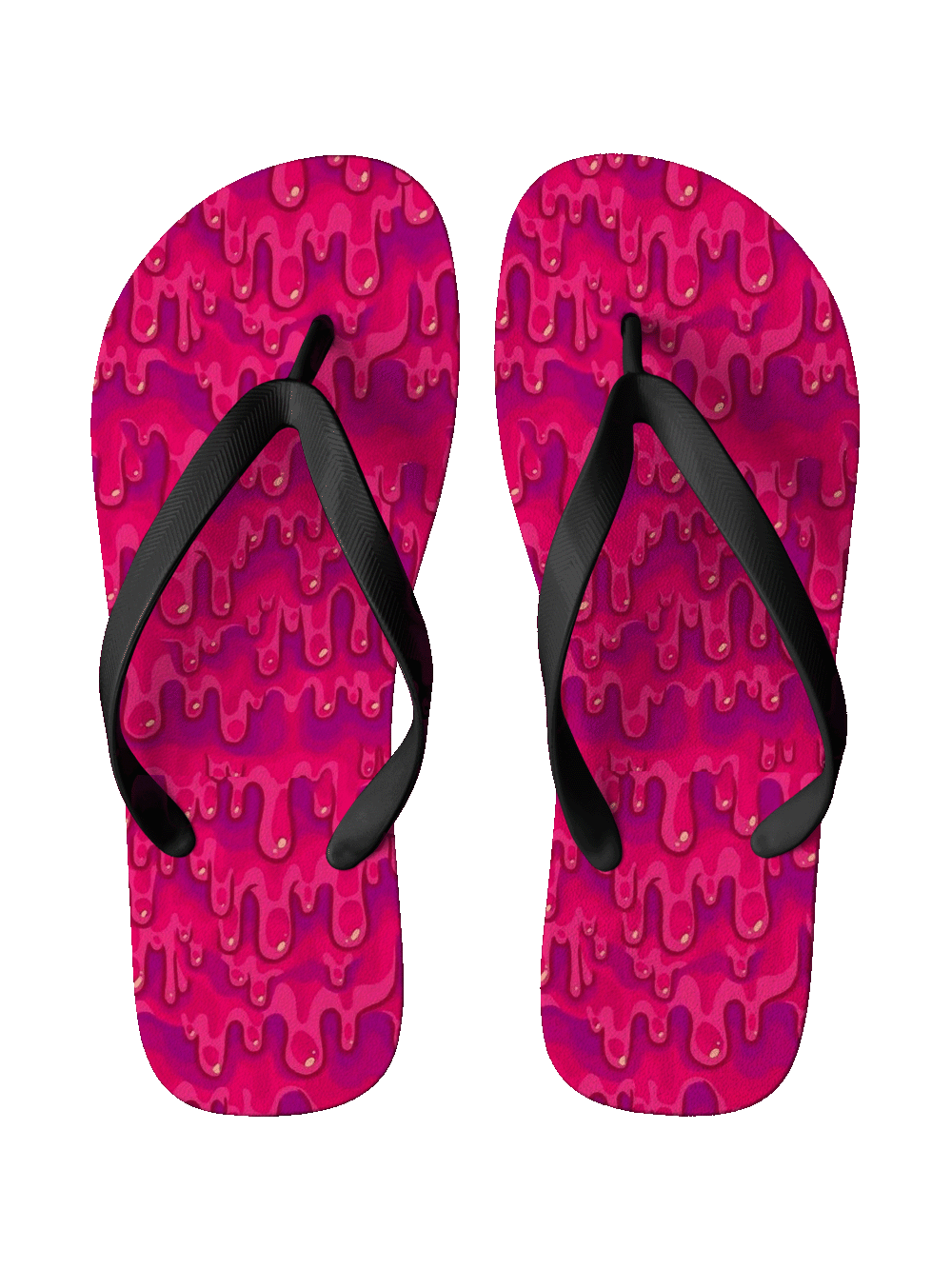 PINK MELT FLIP FLOPS