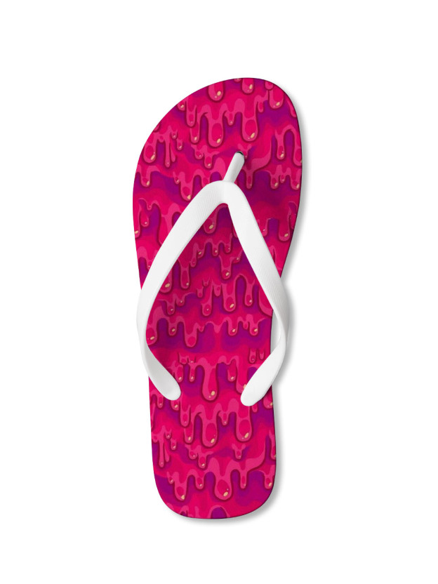PINK MELT FLIP FLOPS