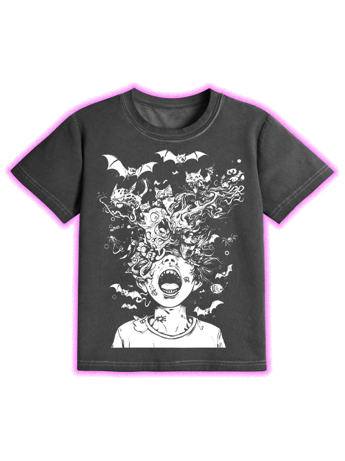 Chaotic Nightmare Washed Slim Tshirt