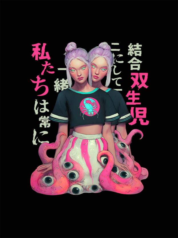 Twins of the Abyss Washed Tshirt