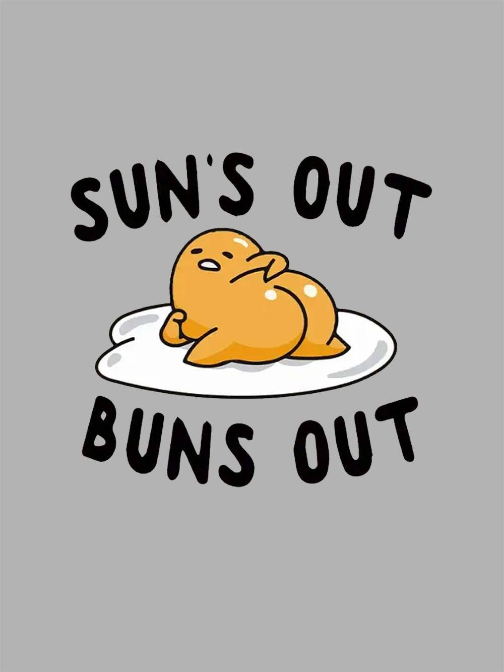 Sun's Out  Buns Out Washed Tshirt