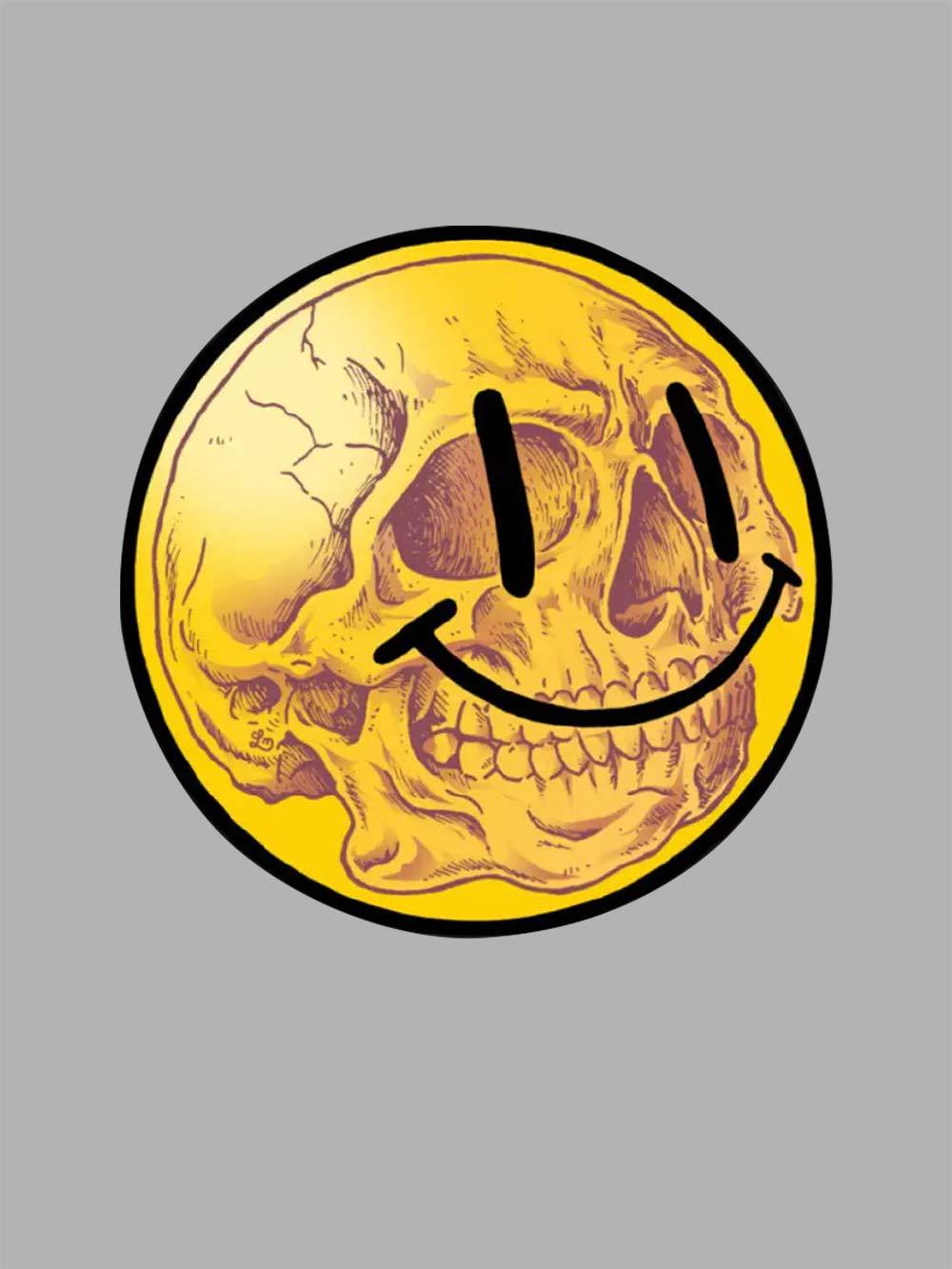 Smiling Skull Face Washed Tshirt