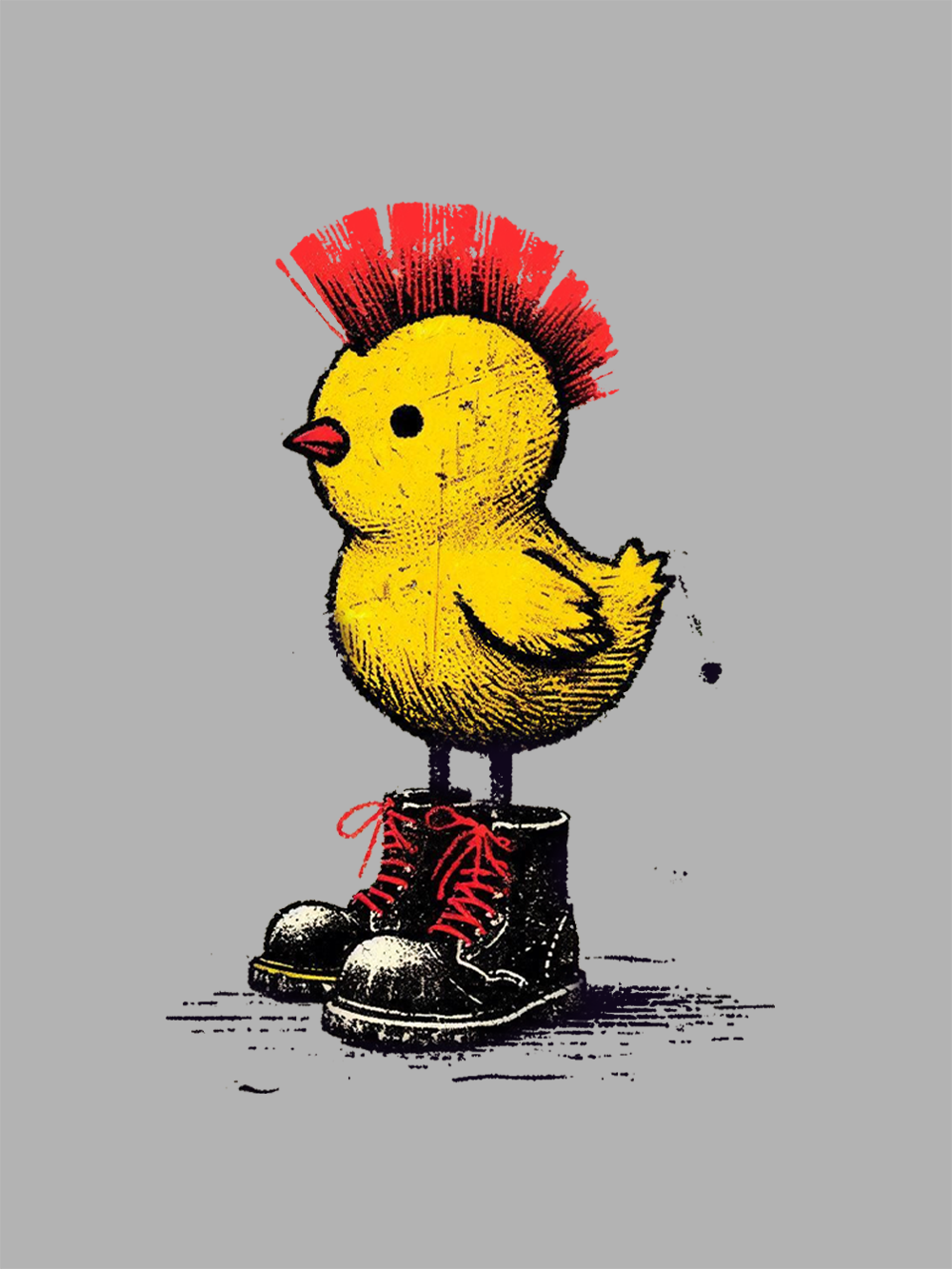 Punk Rock Chick Washed Tshirt