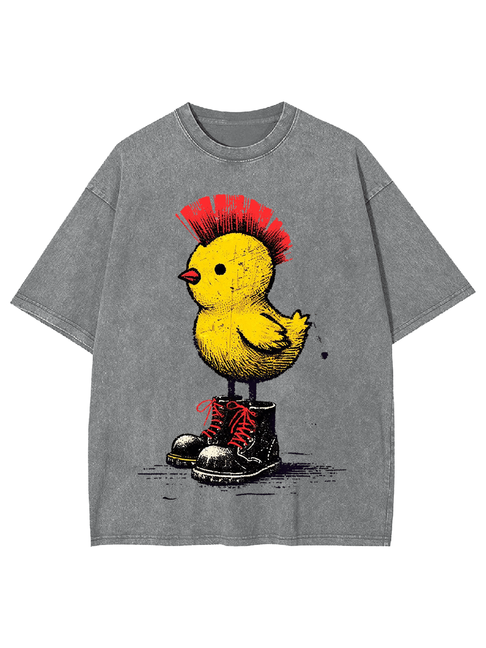 Punk Rock Chick Washed Tshirt