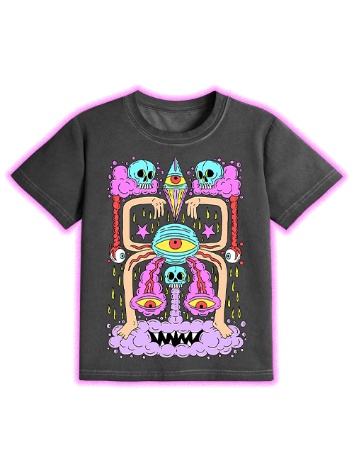 Death And Deranged Washed Slim Tshirt