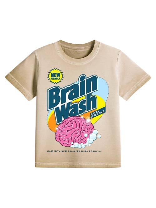 Brain Wash Washed Slim Tshirt