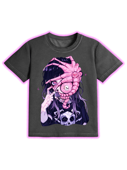 Embrace the Macabre  Washed Slim Tshirt-ClassyOutlaw Sale