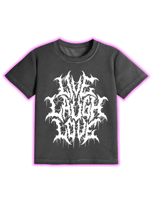 Live Laugh Love Washed Slim Tshirt