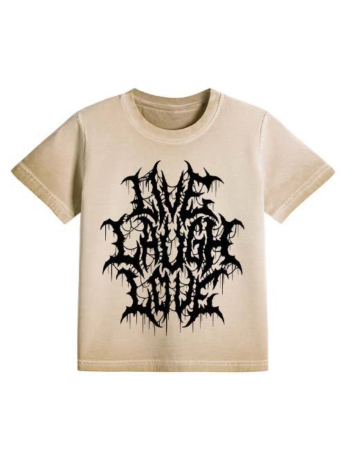 Live Laugh Love Washed Slim Tshirt